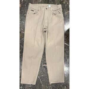 Calvin Klein Khaki Jeans Mens Size 36X29.5 Straight Leg